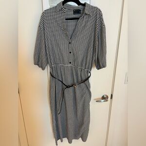 ASOS Design Gingham Shirt Dress with Belt